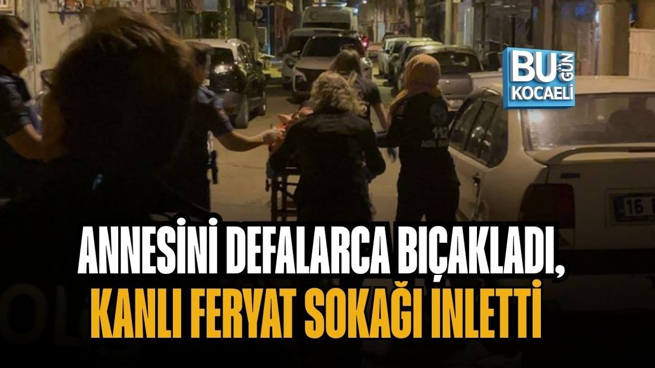 ANNESİNİ DEFALARCA BIÇAKLADI, KANLI FERYAT SOKAĞI İNLETTİ