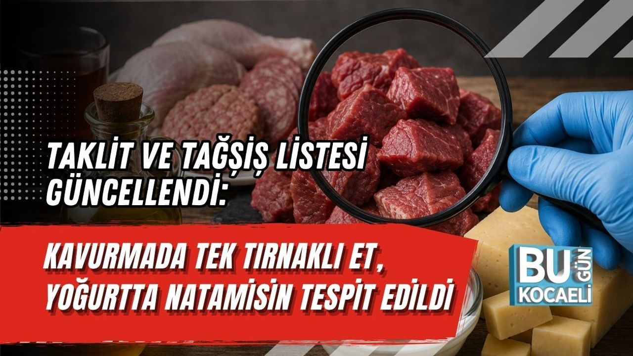 TAKLİT VE TAĞŞİŞ LİSTESİ GÜNCELLENDİ: KAVURMADA TEK TIRNAKLI ET, YOĞURTTA NATAMİSİN TESPİT EDİLDİ