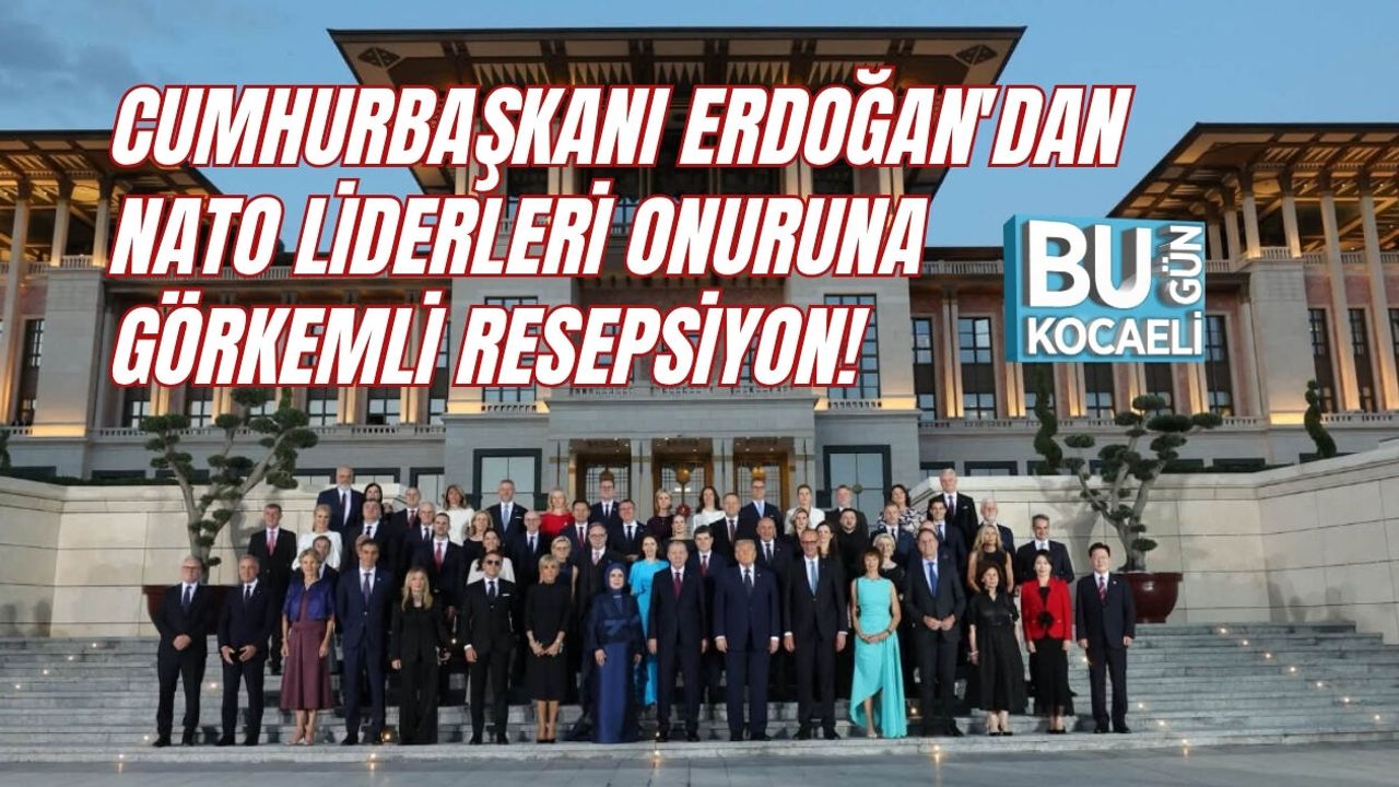 CUMHURBAŞKANI ERDOĞAN'DAN NATO LİDERLERİ ONURUNA GÖRKEMLİ RESEPSİYON!