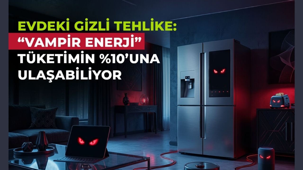 EVDEKİ GİZLİ TEHLİKE: ‘VAMPİR ENERJİ’ TÜKETİMİN YÜZDE 10'UNA ULAŞABİLİYOR