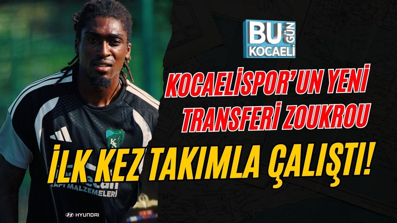 KOCAELİSPOR’UN YENİ TRANSFERİ ZOUKROU İLK KEZ TAKIMLA ÇALIŞTI!