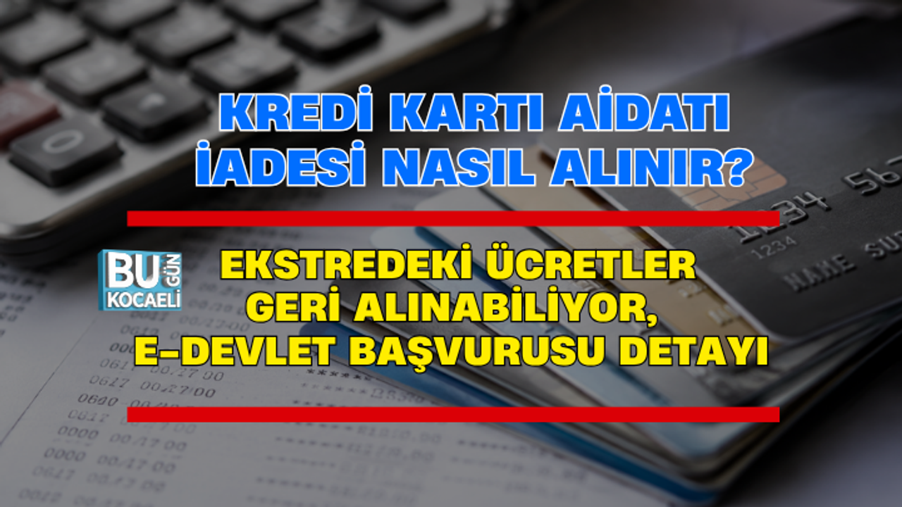 KREDİ KARTI AİDATI İADESİ NASIL ALINIR? EKSTREDEKİ ÜCRETLER GERİ ALINABİLİYOR, E-DEVLET BAŞVURUSU DETAYI