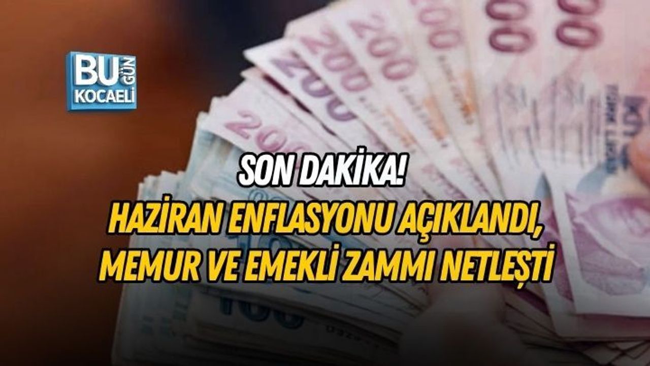 SON DAKİKA! HAZİRAN ENFLASYONU AÇIKLANDI, MEMUR VE EMEKLİ ZAMMI NETLEŞTİ