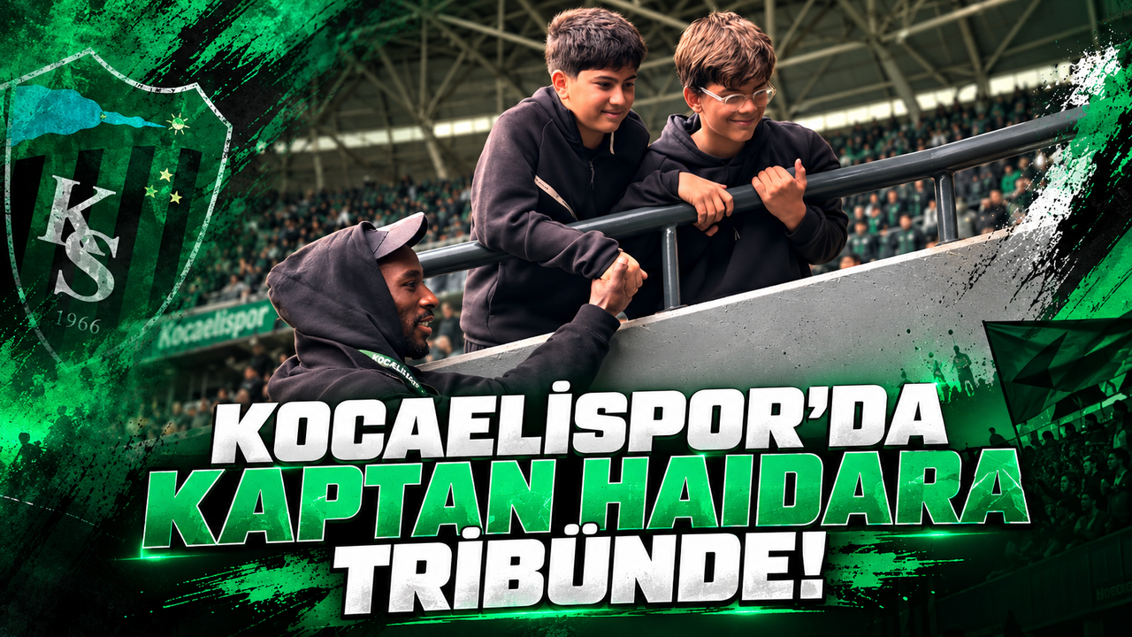Kocaelispor Kaptanı Haidara Tribünde