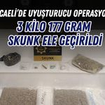 KOCAELİ’DE UYUŞTURUCU OPERASYONU! 3 KİLO 177 GRAM SKUNK ELE GEÇİRİLDİ