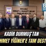 KADİR DURMUŞ’TAN MEHMET YİĞİNER’E TAM DESTEK