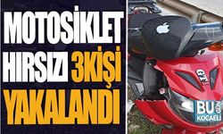 Kocaeli Haber- Motosiklet hırsızı 3 kişi polise yakalandı