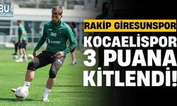 Kocaelispor'da Giresunspor maçı hazırlıkları sürüyor!