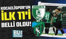 Kocaelispor'un ilk 11'i belli oldu!