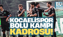 Kocaelispor Bolu Kampı Kadrosu!