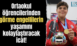 Ortaokul öğrencilerinden görme engellilerin yaşamını kolaylaştıracak icat!