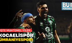 Kocaelispor- Ümraniyespor maçı muhtemel 11'leri!