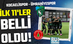 Kocaelispor Ümraniyespor karşılaşması 11'leri belli oldu!