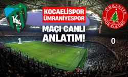 Kocaelispor- Ümraniyespor karşılaşması canlı anlatımı!