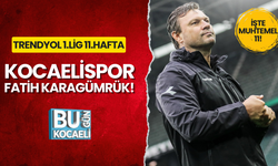 Kocaelispor- Fatih Karagümrük muhtemel 11'leri!