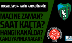  Kocaelispor - Fatih Karagümrük maçı ne zaman? Saat kaçta? Hangi kanalda canlı yayınlanacak?