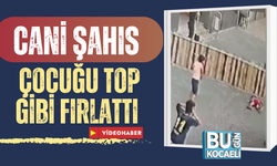 Cani şahıs çocuğu top gibi fırlatıp attı