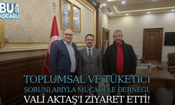Toplumsal ve Tüketici Sorunlarıyla Mücadele Derneği, Vali Aktaş'ı Ziyaret Etti!