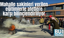 Mahalle sakinleri verilen eğitimlerle afetlere karşı bilinçlendiriliyor