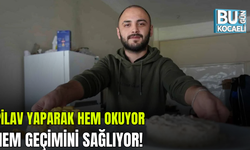 Pilav yaparak hem okuyor hem geçimini sağlıyor!