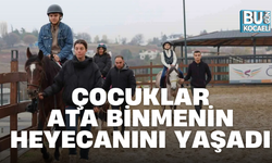 ÇOCUKLAR ATA BİNMENİN HEYECANINI YAŞADI