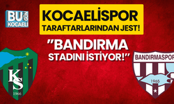 KOCAELİSPOR TARAFTARLARINDAN JEST!