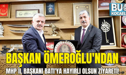 BAŞKAN ÖMEROĞLU'NDAN MHP İL BAŞKANI BATI'YA HAYIRLI OLSUN ZİYARETİ!