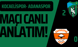 KOCAELİSPOR- ADANASPOR MAÇI CANLI ANLATIM!