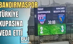 BANDIRMASPOR TÜRKİYE KUPASINA VEDA ETTİ