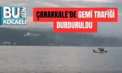 ÇANAKKALE'DE GEMİ TRAFİĞİ DURDURULDU 