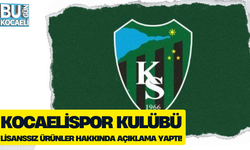 KOCAELİSPOR KULÜBÜ LİSANSSIZ ÜRÜNLER HAKKINDA AÇIKLAMA YAPTI!