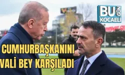 CUMHURBAŞKANINI VALİ BEY KARŞILADI 