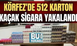 KÖRFEZ'DE 512 KARTON KAÇAK SİGARA YAKALANDI