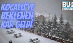 KOCAELİ'YE BEKLENEN KAR GELDİ