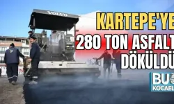 KARTEPE'YE 280 TON ASFALT DÖKÜLDÜ