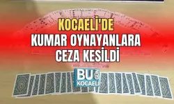 KOCAELİ'DE KUMAR OYNAYANLARA CEZA KESİLDİ