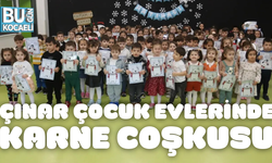 ÇINAR ÇOCUK EVLERİNDE KARNE COŞKUSU