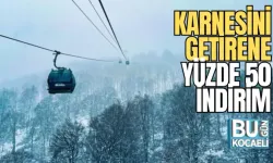 KARNESİNİ GETİRENE YÜZDE 50 İNDİRİM