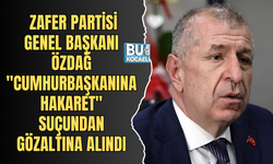  ZAFER PARTİSİ GENEL BAŞKANI ÖZDAĞ "CUMHURBAŞKANINA HAKARET" SUÇUNDAN GÖZALTINA ALINDI