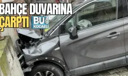 BAHÇE DUVARINA ÇARPTI 
