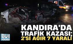 KANDIRA'DA TRAFİK KAZASI; 2'Sİ AĞIR 7 YARALI
