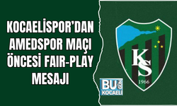 KOCAELİSPOR’DAN AMEDSPOR MAÇI ÖNCESİ FAIR-PLAY MESAJI