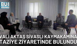 VALİ AKTAŞ SİVASLI KAYMAKAMINA TAZİYE ZİYARETİNDE BULUNDU