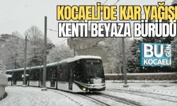 KOCAELİ'DE KAR YAĞIŞI KENTİ BEYAZA BÜRÜDÜ