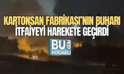 KARTONSAN FABRİKASI’NIN BUHARI İTFAİYEYİ HAREKETE GEÇİRDİ