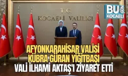 AFYONKARAHİSAR VALİSİ DOÇ. DR. KÜBRA GÜRAN YİĞİTBAŞI, VALİ İLHAMİ AKTAŞ'I ZİYARET ETTİ