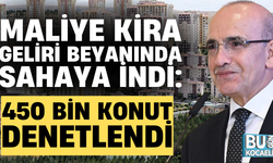 MALİYE KİRA GELİRİ BEYANINDA SAHAYA İNDİ: 450 BİN KONUT DENETLENDİ