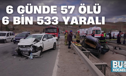 6 GÜNDE 57 ÖLÜ 6 BİN 533 YARALI
