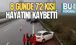 8 GÜNDE 72 KİŞİ HAYATINI KAYBETTİ