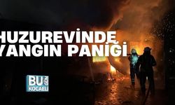 HUZUREVİNDE YANGIN PANİĞİ